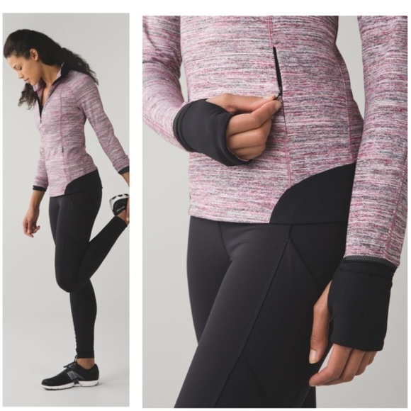 Lululemon Runderful 1/2 Zip Berry Rumble Pullover Size 2 - Picture 14 of 16